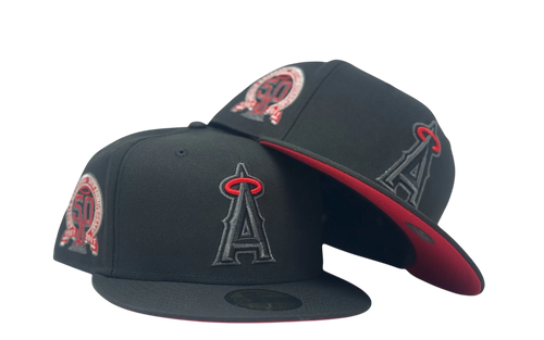 California Angels 59 Fifty Black/ Red