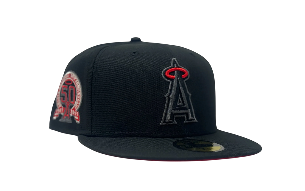 California Angels 59 Fifty Black/ Red