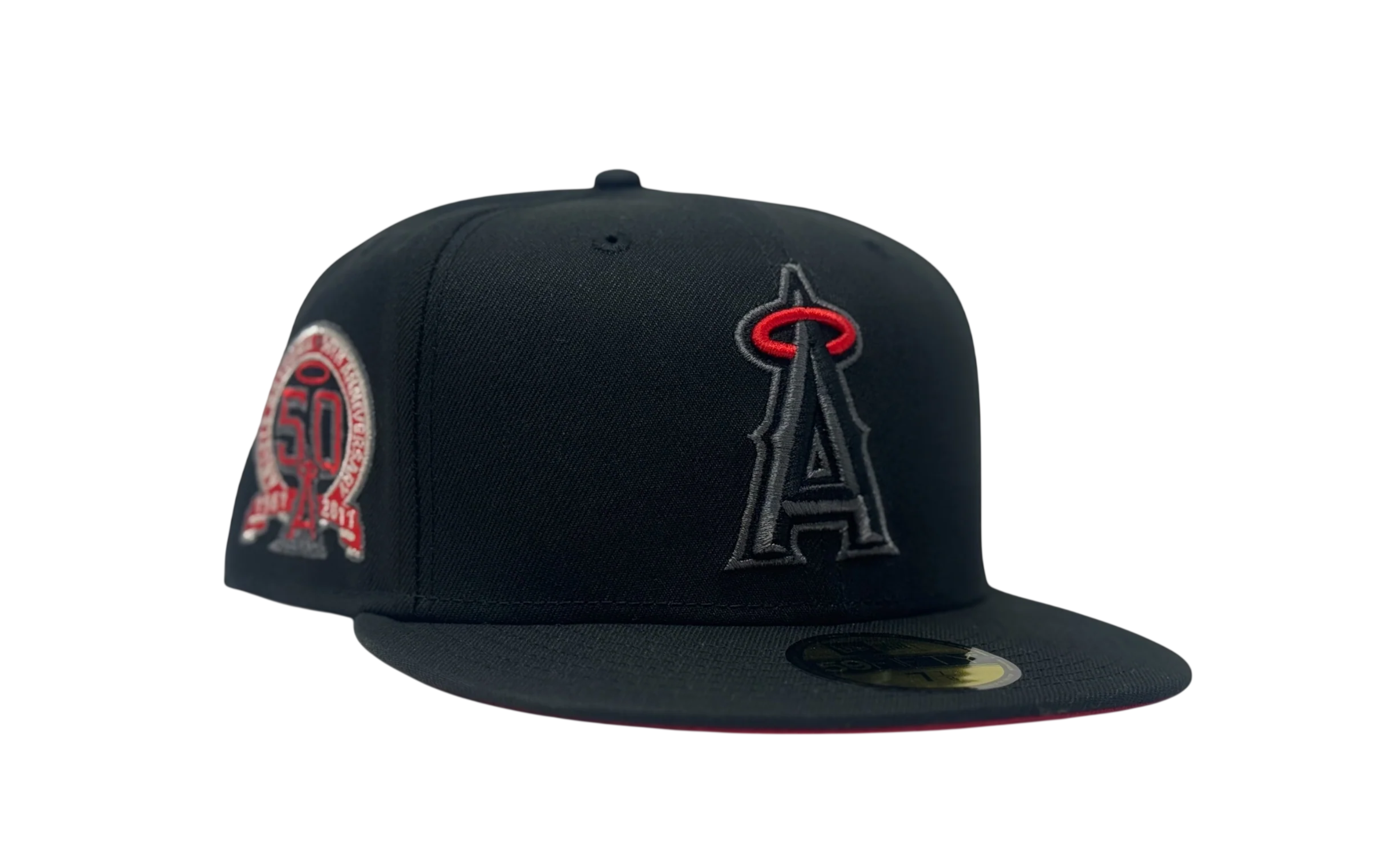 California Angels 59 Fifty Black/ Red